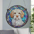 Clumber Spaniel Stained Glass Effect Suncatcher